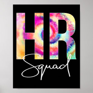 Hr Squad Tie Dye Byck Naar School Vrouwen Waarderi Poster