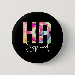 Hr Squad Tie Dye Byck Terug Naar School Vrouwen Wa Ronde Button 5,7 Cm