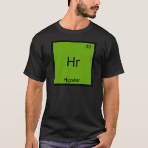 Hr - T-Shirt Hipster Élément Drôle Chimie Mème