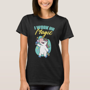 HR-werk Magic Unicorn Human Resources Fun Graphic T-shirt