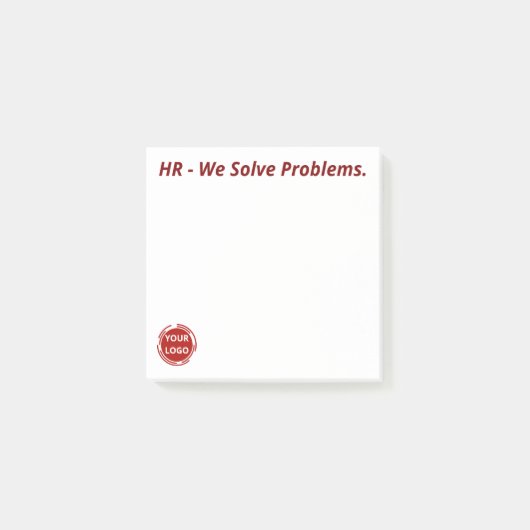 HR - Wij lossen problemen op. CUSTOM Post-it® Notes (Voorkant)