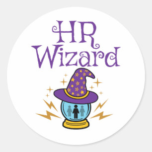 HR-wizard Personeel Ronde Sticker