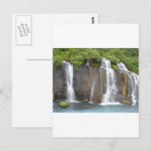 Hraunfossar Briefkaart (Voorkant / Achterkant)