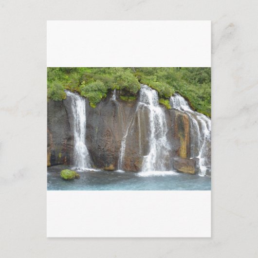 Hraunfossar Briefkaart (Voorkant)