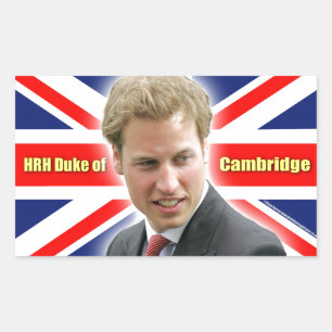 HRH Duke of Cambridge - Verbluffend! Rechthoekige Sticker