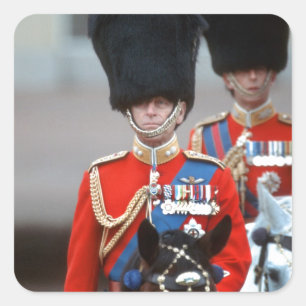 HRH Duke of Edinburgh Vierkante Sticker