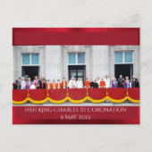 HRH King Charles III Coronation balcony Briefkaart (Voorkant)