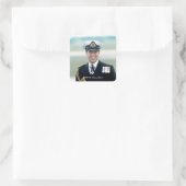 HRH Prince Andrew Vierkante Sticker (Tas)