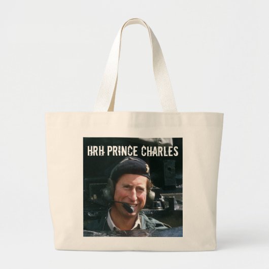 HRH Prince Charles Grote Tote Bag (Voorkant)