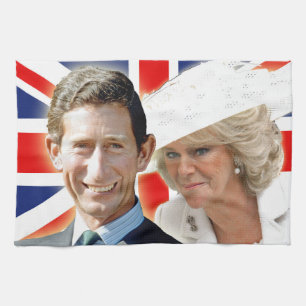 HRH Prince Charles & HRH Duchess van Cornwall Theedoek