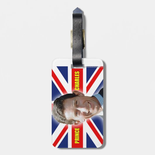 HRH Prince Charles - Patiotic! Bagagelabel (Achterkant verticaal)