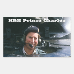 HRH Prince Charles Rechthoekige Sticker