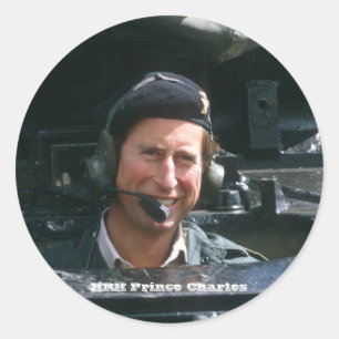 HRH Prince Charles Ronde Sticker