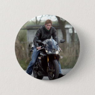 HRH Prince Harry motor Ronde Button 5,7 Cm
