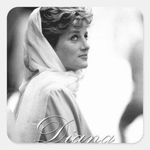 HRH Princess Diana Egypt - Pro - Foto Vierkante Sticker