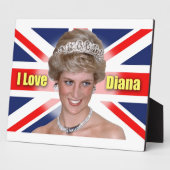 HRH Princess Diana Fotoplaat (Zijkant)