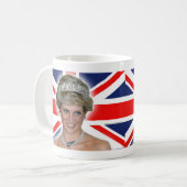 HRH Princess Diana Union Jack Koffiemok (Voorkant links)