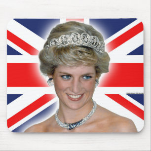 HRH Princess Diana Union Jack Muismat
