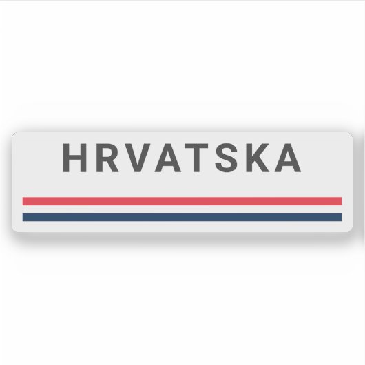 Hrvatska Lines  Sticker (Voorkant)