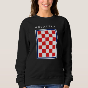 Hrvatska Schakend Blauw Rand Trui