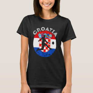 Hrvatska Soccer Team Kroatische vlag Kroatische vo T-shirt