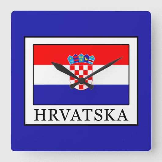 Hrvatska Vierkante Klok (Voorkant)