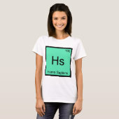 Hs - de T-shirt van het Symbool van het Element (Voorkant volledig)