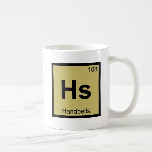 Hs - Handbells Percussie Chemie Periodiek Systeem Koffiemok (Rechts)