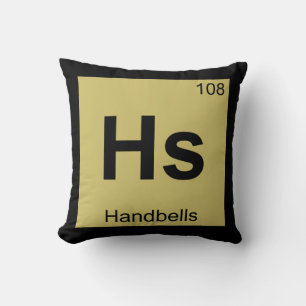 Hs - Handbells Percussie Chemie Periodiek Systeem Kussen