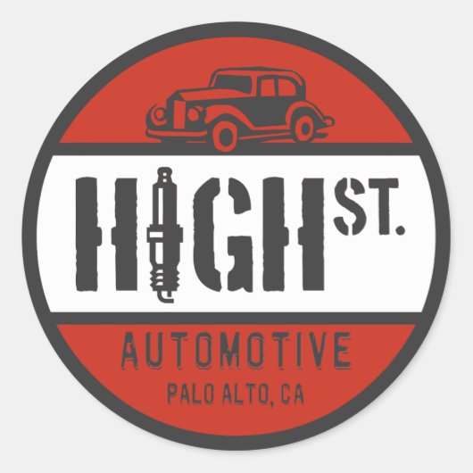 HSA LOGO RONDE STICKER (Voorkant)