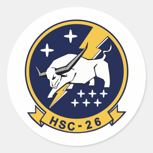 HSC-26 opladers Ronde Sticker (Voorkant)