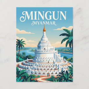 Hsinbyume Pagoda Myanmar Briefkaart