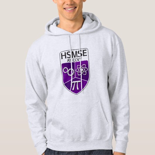 HSMSE Pull-over Hoodie in Ash Gray (Voorkant)