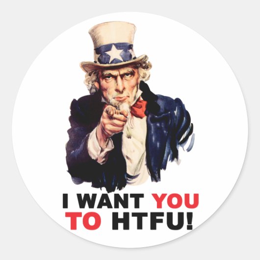 HTFU - Sticker (Devant)