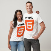 HTML 5-Logo Officiële W3 W3C T-shirt (Unisex)