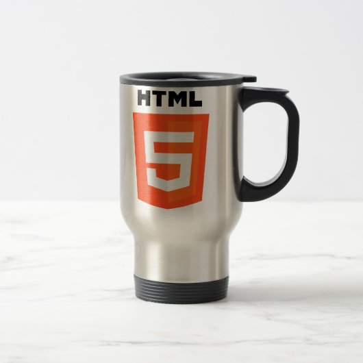 HTML 5-logo Reisbeker (Rechts)