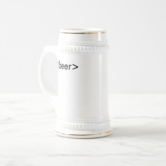 HTML<beer>Stein Bierpul (Voorkant links)