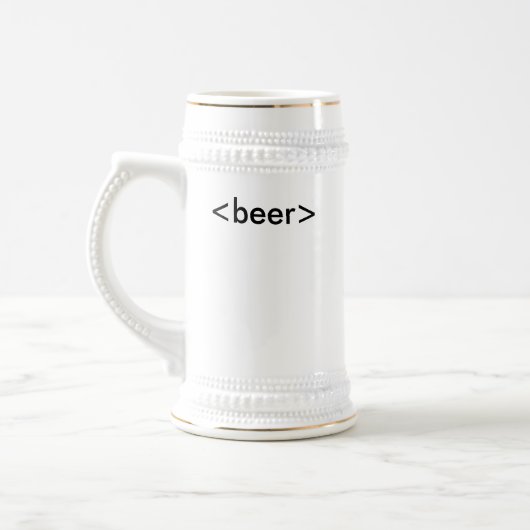 HTML<beer>Stein Bierpul (Links)