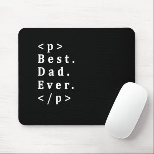 HTML Best Dad Ever Vaderdag Web Dev Programmer Muismat