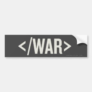 HTML-Bumpersticker Oorlogstriend Label Bumpersticker