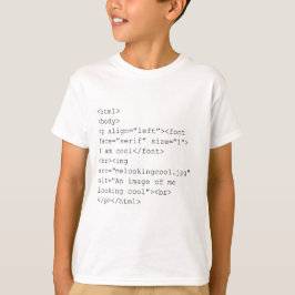 HTML-code "I Am Cool" T-shirt