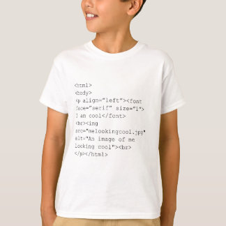 HTML-code "I Am Cool" T-shirt