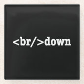 HTML-code uitsplitsing Glazen Onderzetter (Voorkant)