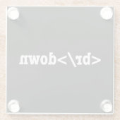 HTML-code uitsplitsing Glazen Onderzetter (Achterkant)