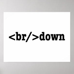 HTML-code uitsplitsing Poster