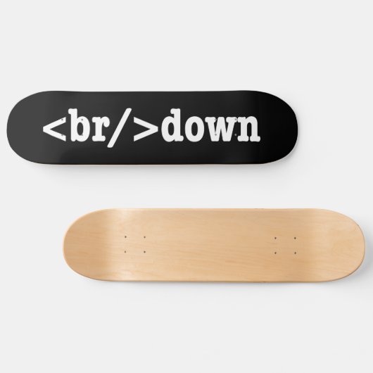 HTML-code uitsplitsing Skateboard (Horizontaal)