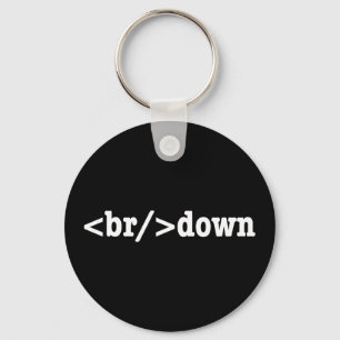 HTML-code uitsplitsing Sleutelhanger