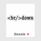 HTML-code uitsplitsing Sticker (Vel)