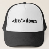 HTML-code uitsplitsing Trucker Pet (Voorkant)