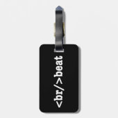 HTML-code voor breekversla Bagagelabel (Achterkant verticaal)